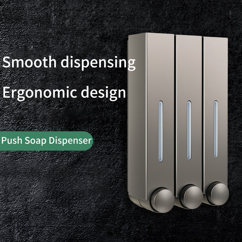 Hotel Kitchen Bathroom Manual Wall-Mounted Soap Dispenser Press Type Liquid Dispenser