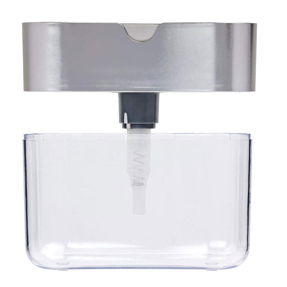 2-in-1 Sponge Box Soap Dispenser Double Layer Kitchen Plastic Soap Dispenser Sponge Scrubber Holder Multifunctional soap Box